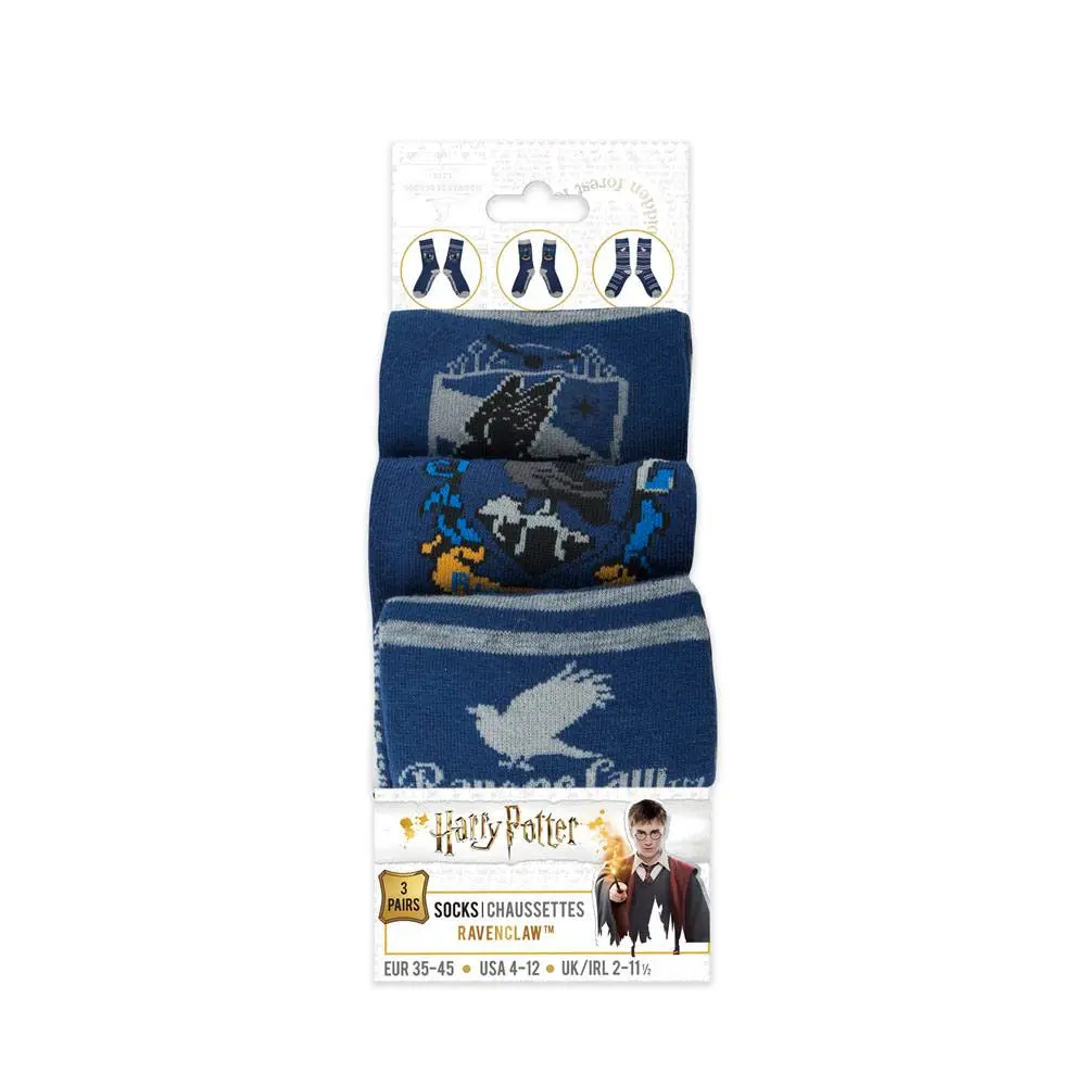 Harry Potter Nogavice 3-Pack Ravenclaw fotografija izdelka