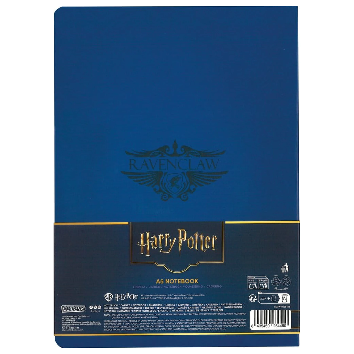 Harry Potter zvezek z mehkimi platnicami Ravenclaw 21 cm fotografija izdelka