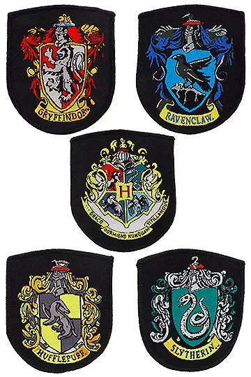 Harry Potter našitki 5-Pack House Crests fotografija izdelka