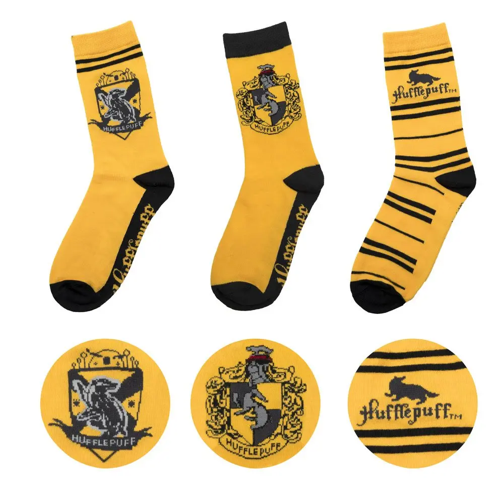 Harry Potter Nogavice 3-Pack Hufflepuff fotografija izdelka