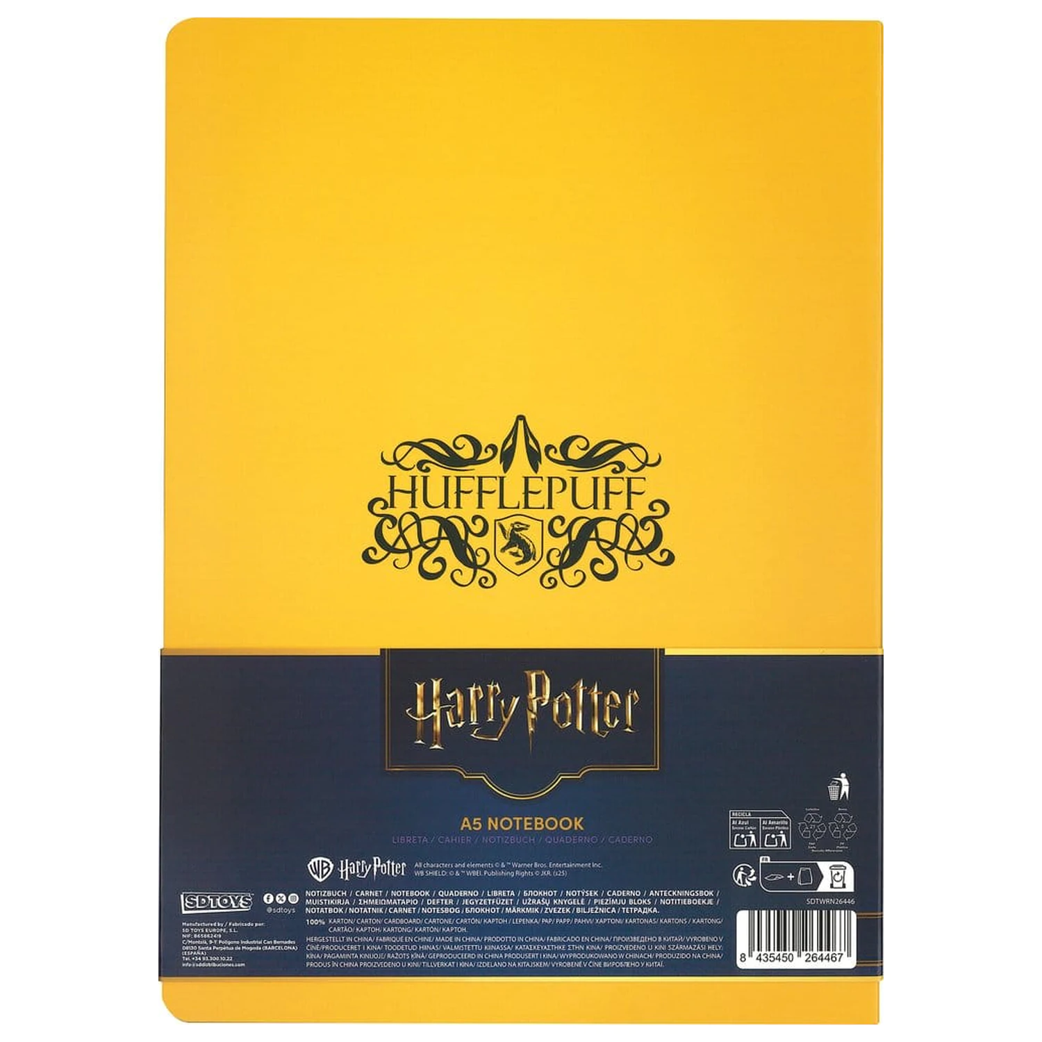 Harry Potter Zvezek z mehkimi platnicami Hufflepuff 21 cm fotografija izdelka