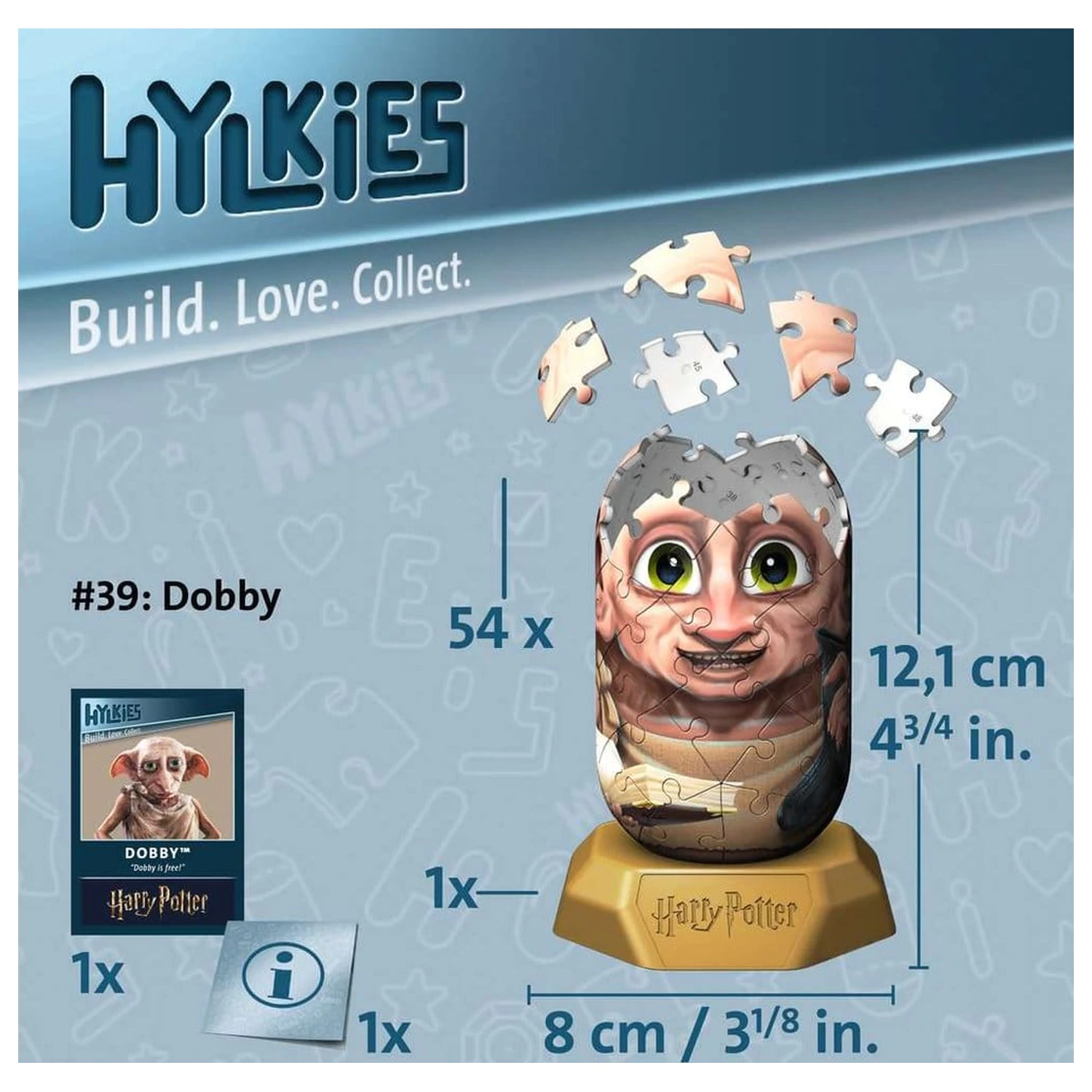 Harry Potter Hylkies 3D sestavljanka #39 Dobby 12 cm fotografija izdelka