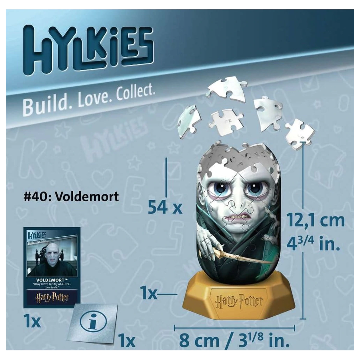 Harry Potter Hylkies 3D sestavljanka #40 Voldemort 12 cm fotografija izdelka