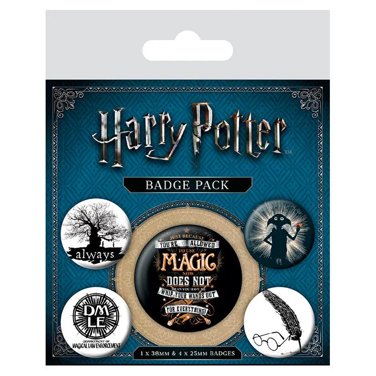 Harry Potter gumbi z žebljičkom - 5-Pack Symbols fotografija izdelka