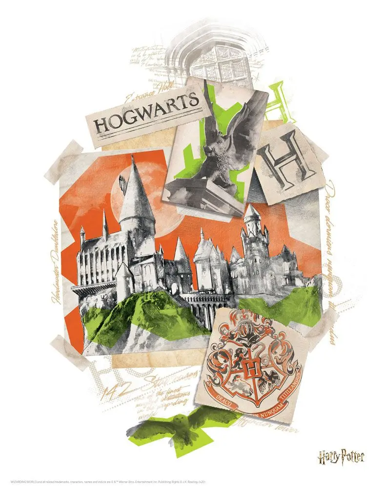 Harry Potter komplet litografij 10-kosov 36 x 28 cm fotografija izdelka