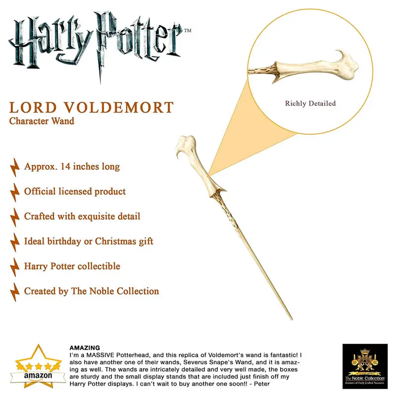 Harry Potter Wand Lord Voldemort (Character-Edition) - palica fotografija izdelka