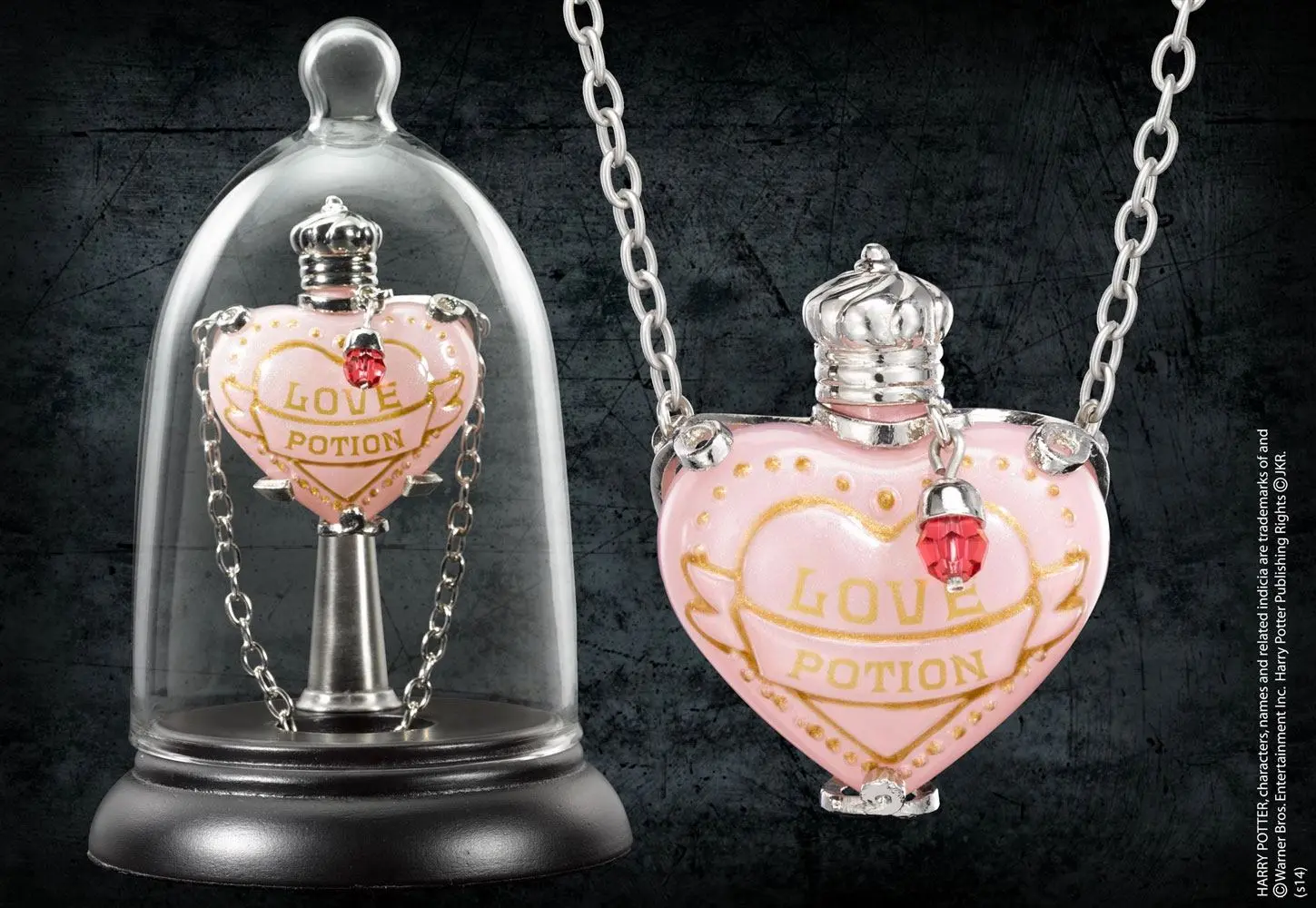 Harry Potter Love Potion obesek in Display fotografija izdelka