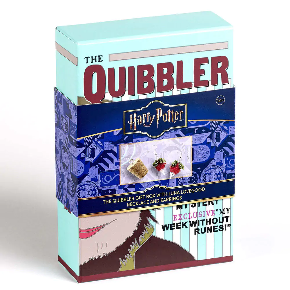 Harry Potter Luna Lovegoods Quibbler uhani + ogrlica fotografija izdelka