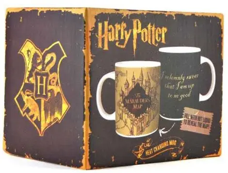 Harry Potter Heat Change Skodelica Marauder's Map, ki spreminja barvo pod vplivom toplote fotografija izdelka