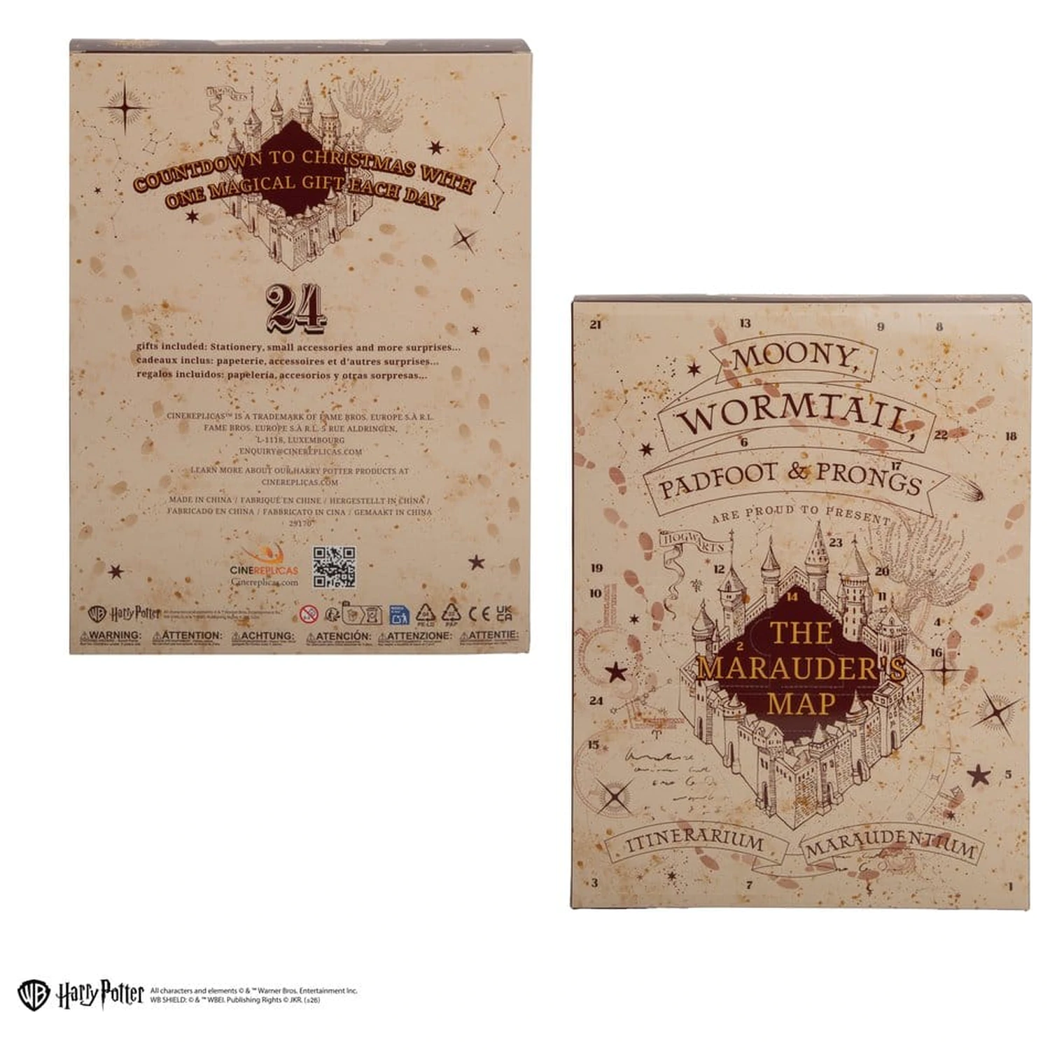 Harry Potter Advent Calendar Marauder's Map Nova izdaja 2026 fotografija izdelka
