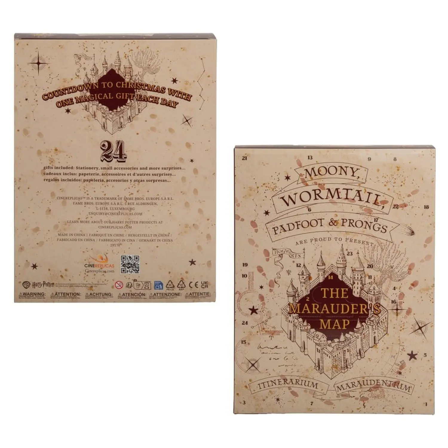 Harry Potter Advent Calendar Marauder's Map Nova izdaja 2026 fotografija izdelka
