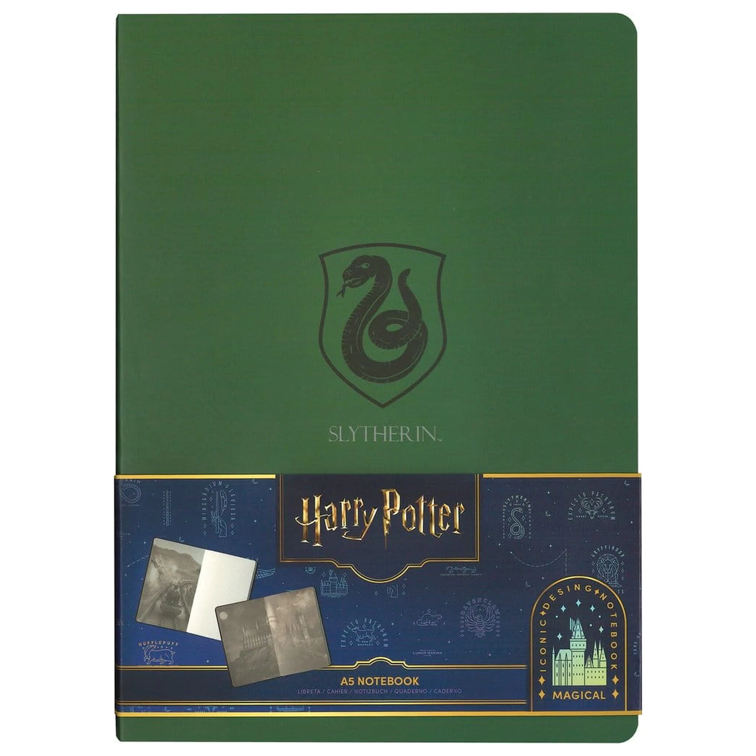 Harry Potter zvezek z mehkimi platnicami Slytherin 21 cm fotografija izdelka