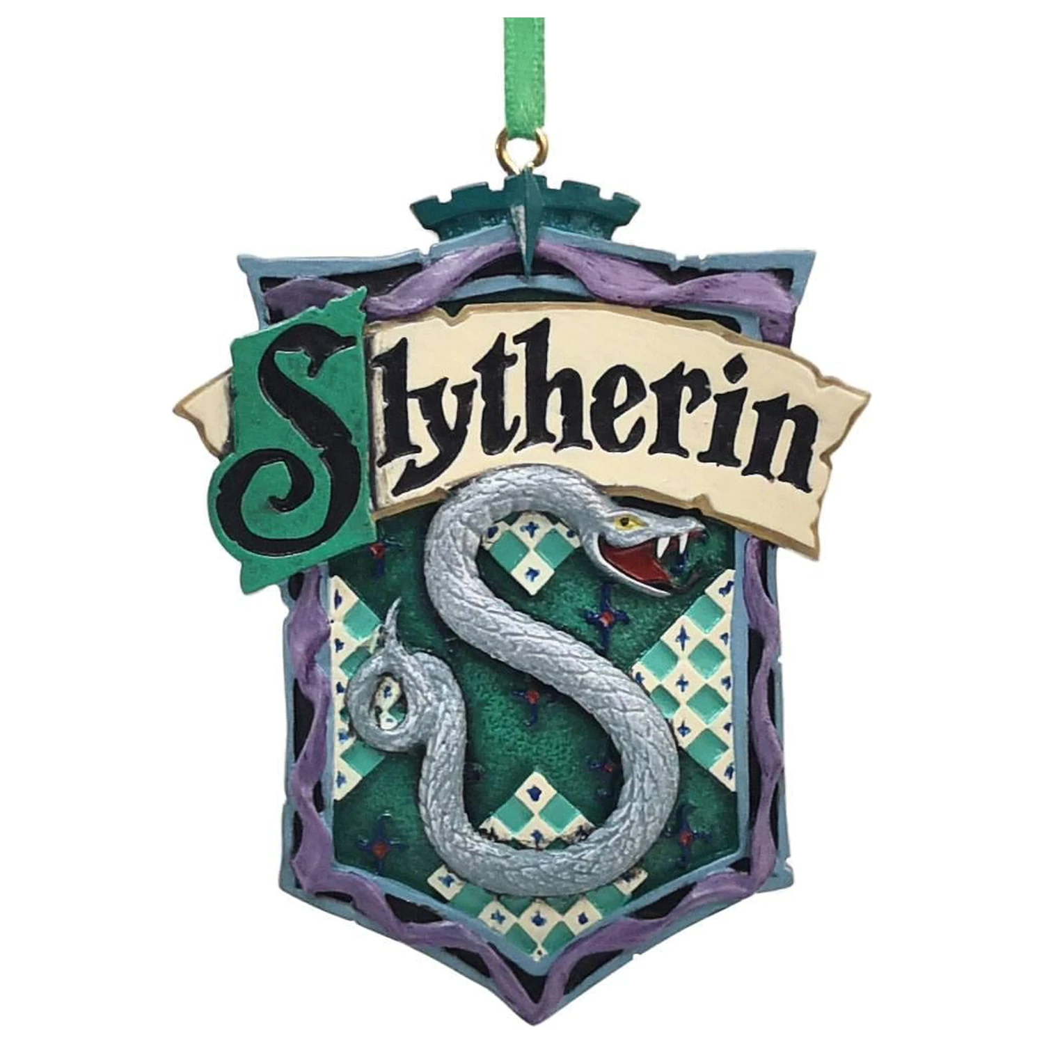HARRY POTTER Slytherin Božični Okrasek za Jelko 8cm fotografija izdelka