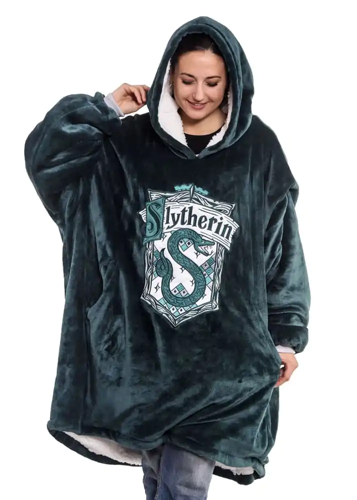 Harry Potter Oversized Hoodie Odeja Slytherin fotografija izdelka