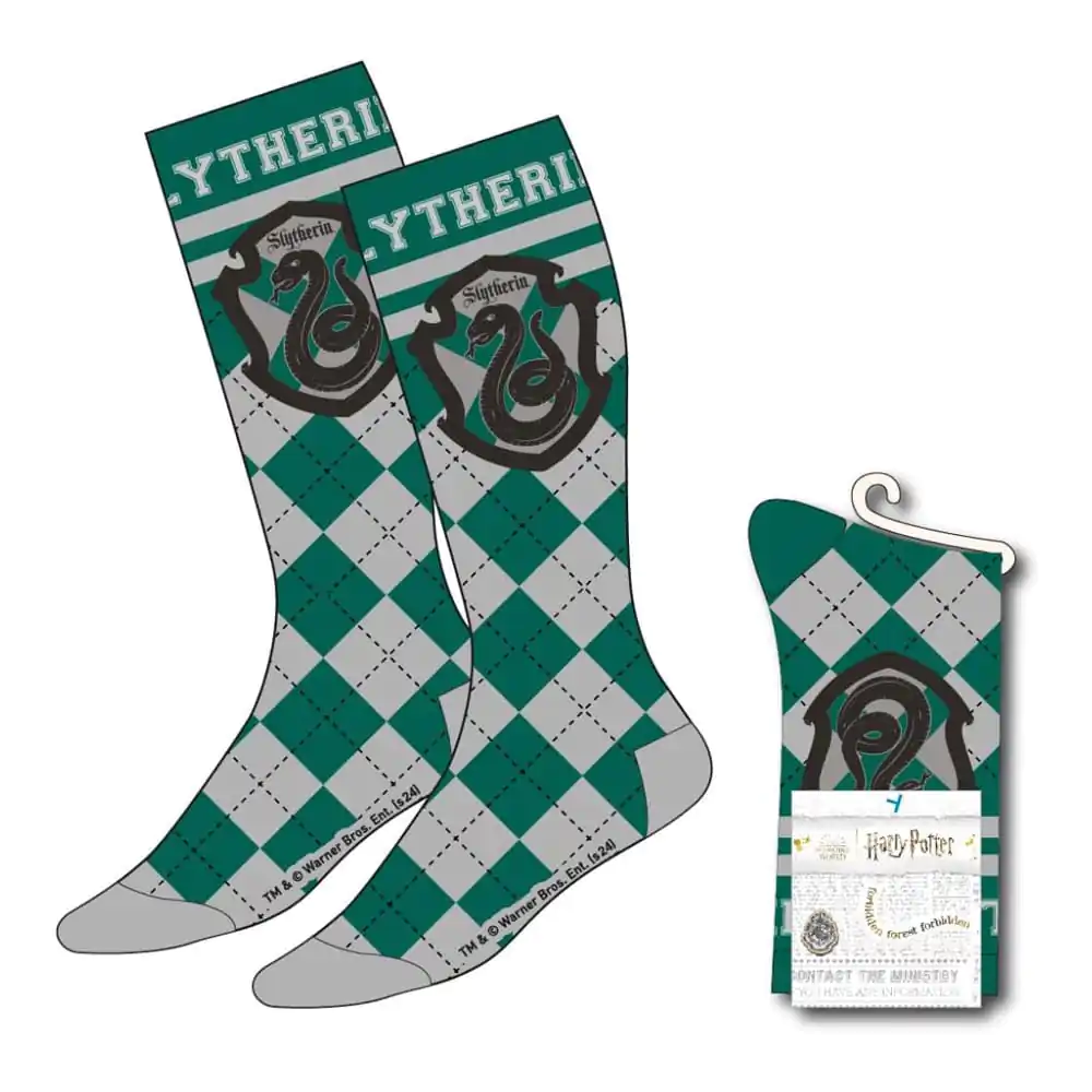 Harry Potter Nogavice Slytherin 38-45 fotografija izdelka