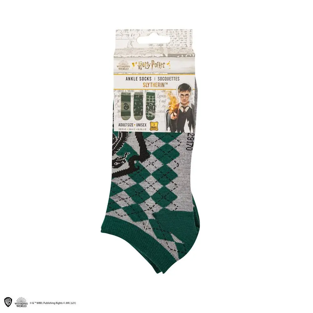 Harry Potter nizke nogavice 3-pack Slytherin fotografija izdelka