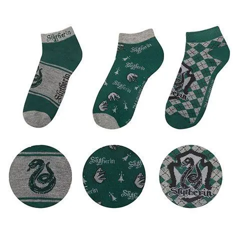 Harry Potter nizke nogavice 3-pack Slytherin fotografija izdelka