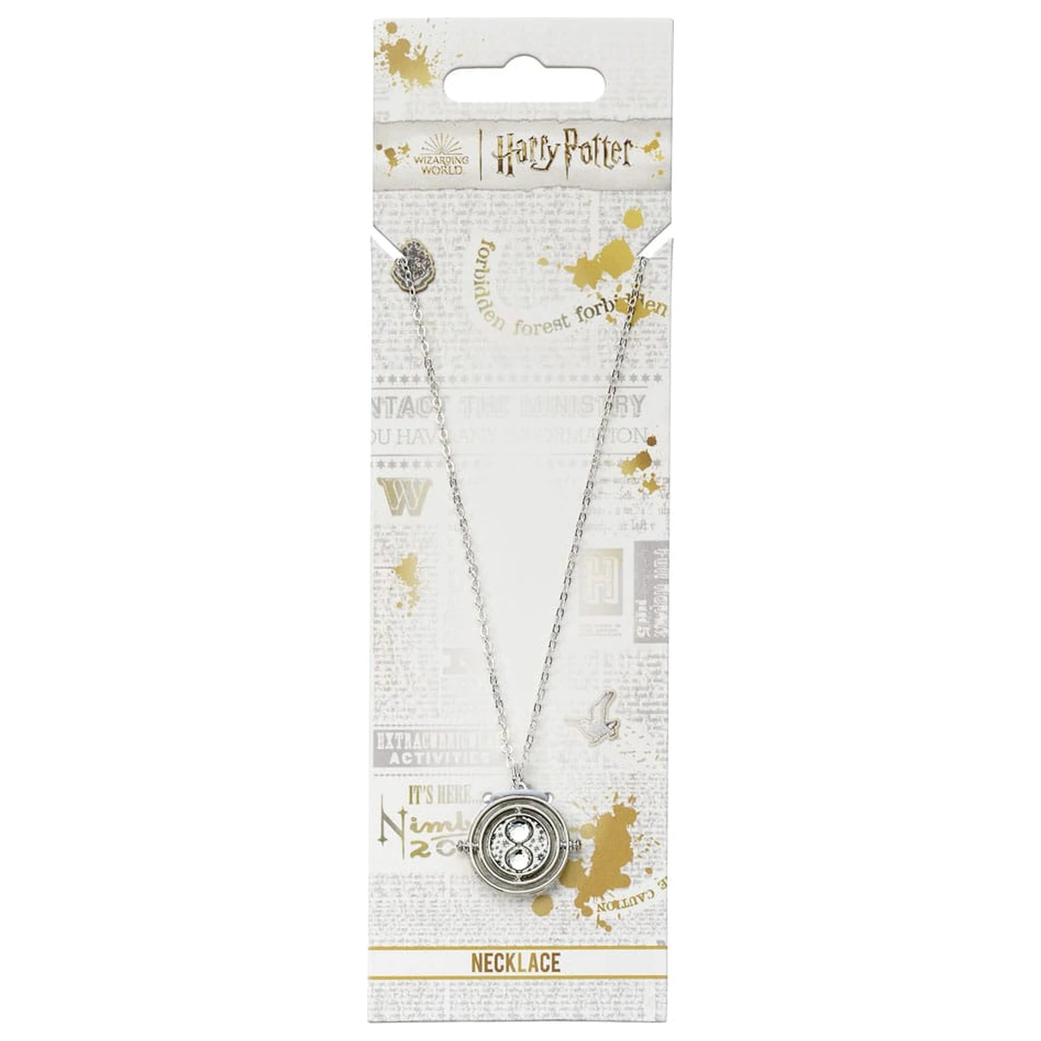 Harry Potter Ogrlica Time Turner Charm (srebrn odtenek) fotografija izdelka