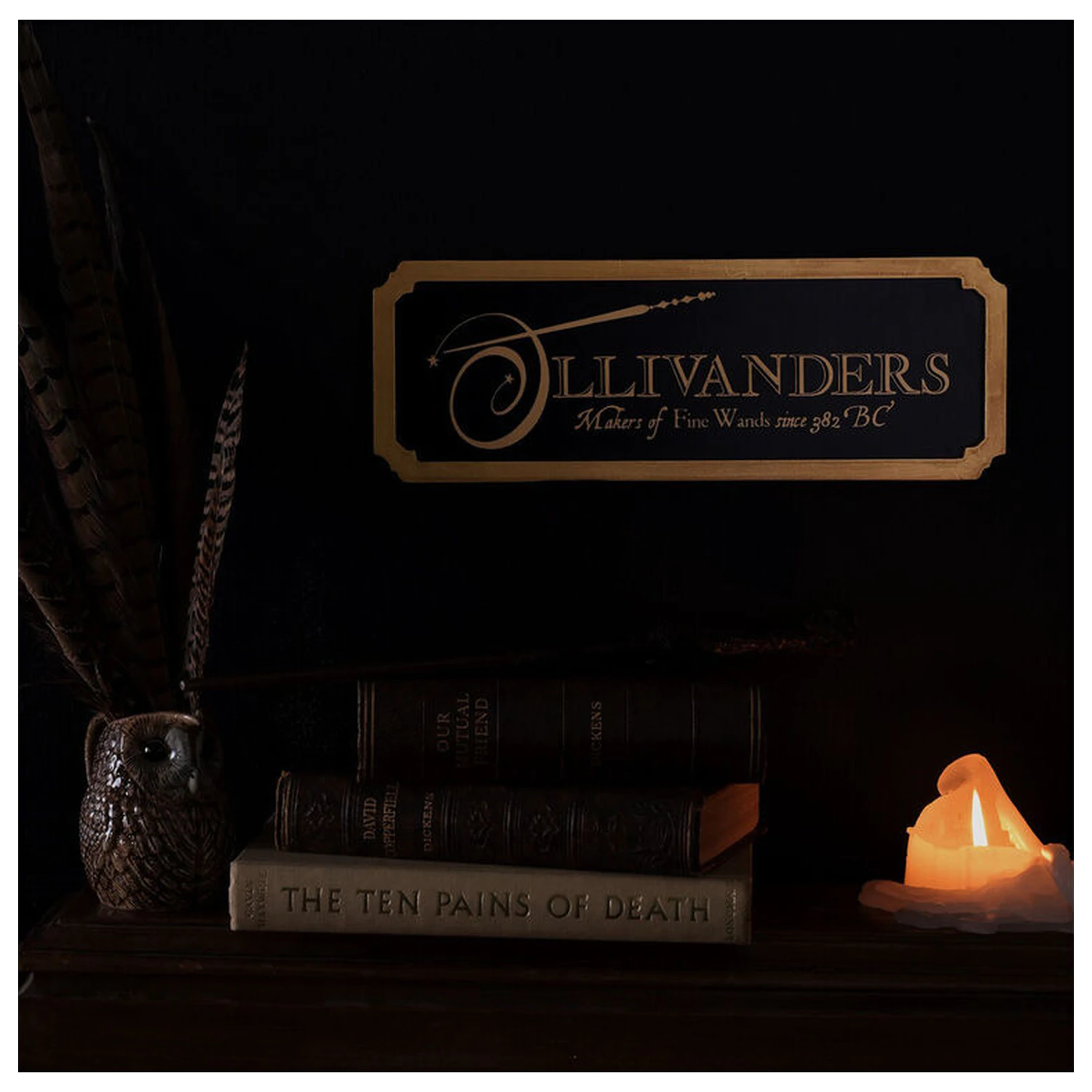 Harry Potter Ollivanders napis fotografija izdelka