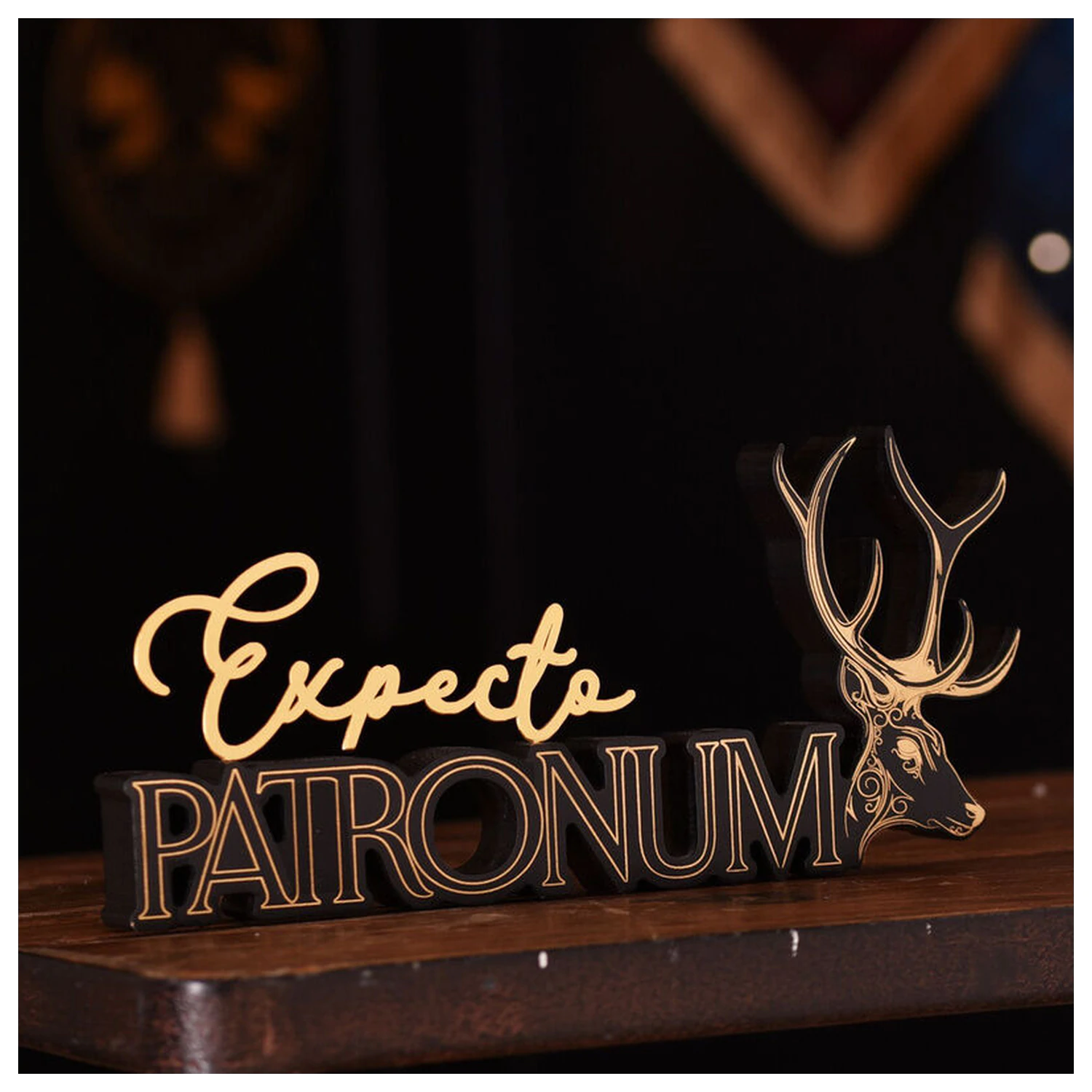 Harry Potter Patronum lesena tabla fotografija izdelka
