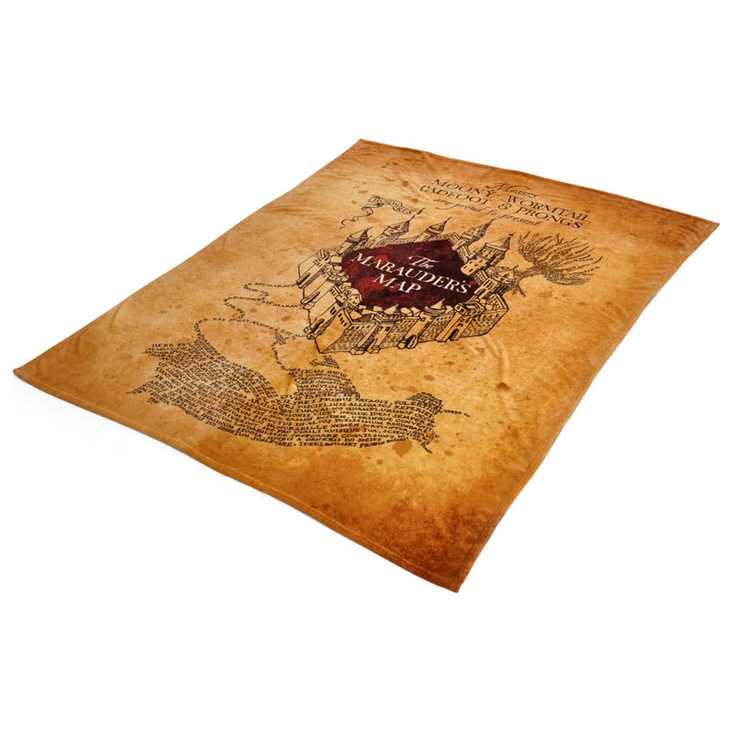 Harry Potter Cozy Odeja Portal Marauder´s Map 180 x 200 cm fotografija izdelka