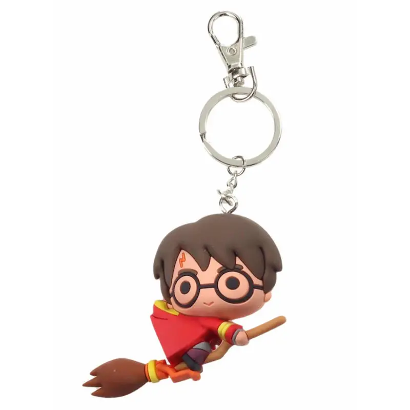 Harry Potter Gumijast Keychain Harry Potter & Broomstick 7 cm fotografija izdelka