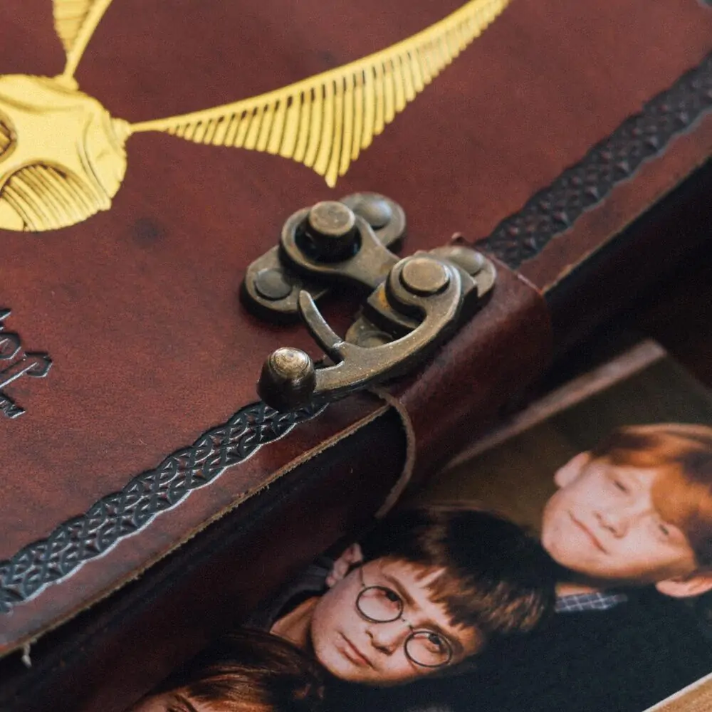 Harry Potter Snitch usnjen zvezek fotografija izdelka