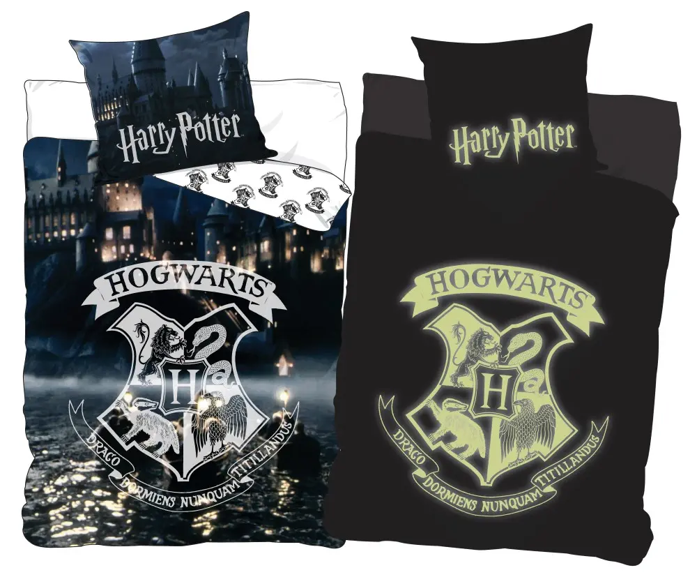 Harry Potter Glow in the Dark prevleka za odejo 140x200 cm, 70x90 cm fotografija izdelka