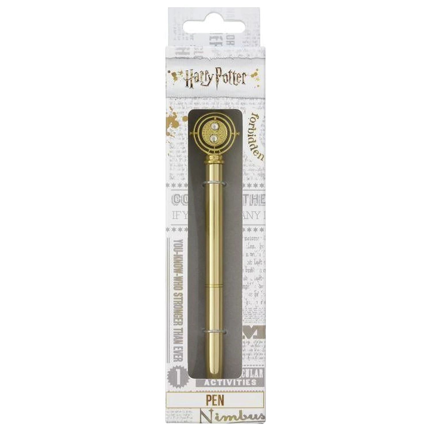Harry Potter kovinsko pisalo s 3D obeskom Time Turner fotografija izdelka