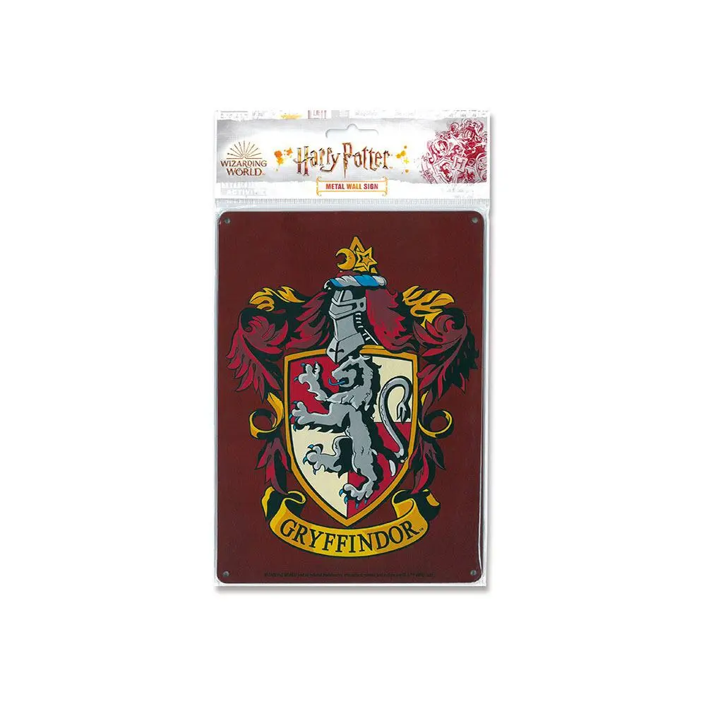 Harry Potter Tin Znak Gryffindor 15 x 21 cm fotografija izdelka