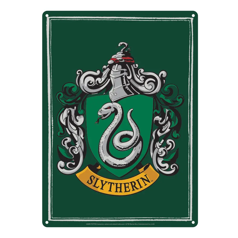Harry Potter Pločevinasta tabla Slytherin 21 x 15 cm fotografija izdelka