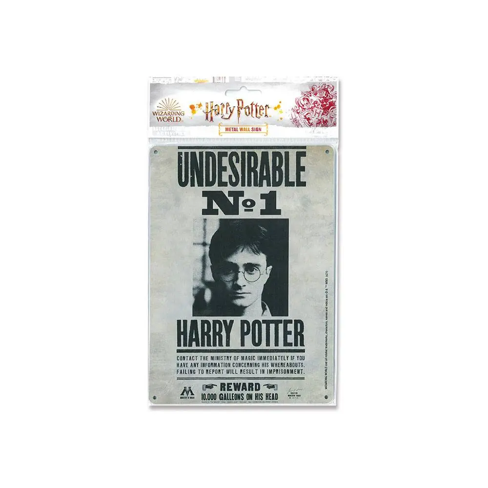 Harry Potter pločevinasta tabla Undesirable No. 1 15 x 21 cm fotografija izdelka