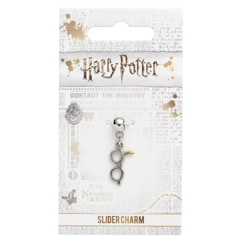 Harry Potter obesek Strela z očali (posrebreno) fotografija izdelka