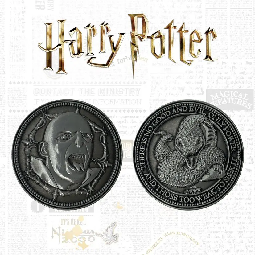 Harry Potter Zbirateljski kovanec Voldemort Limited Edition fotografija izdelka