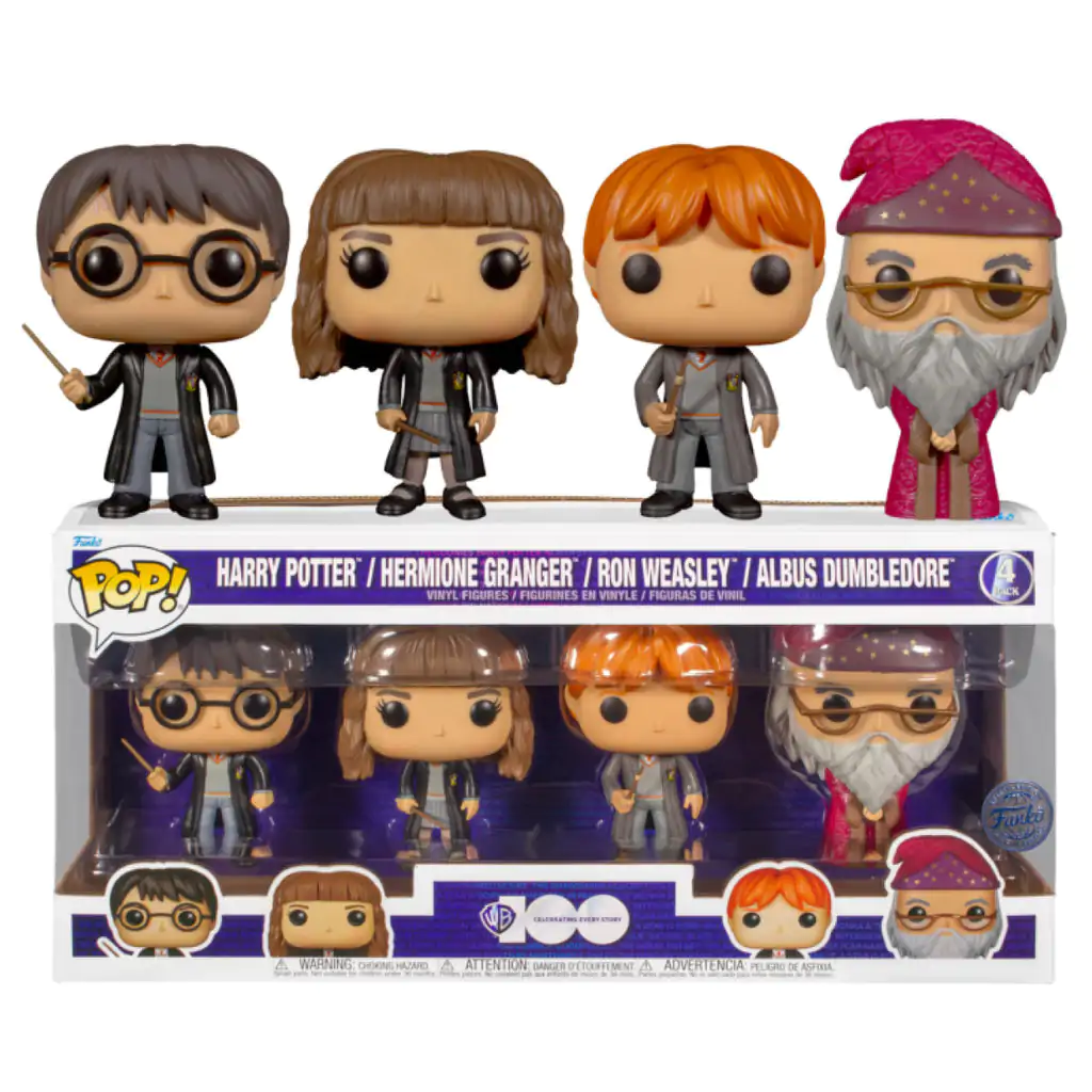 Harry Potter POP! Movies Vinilna figura 4-Pack W1 9 cm fotografija izdelka