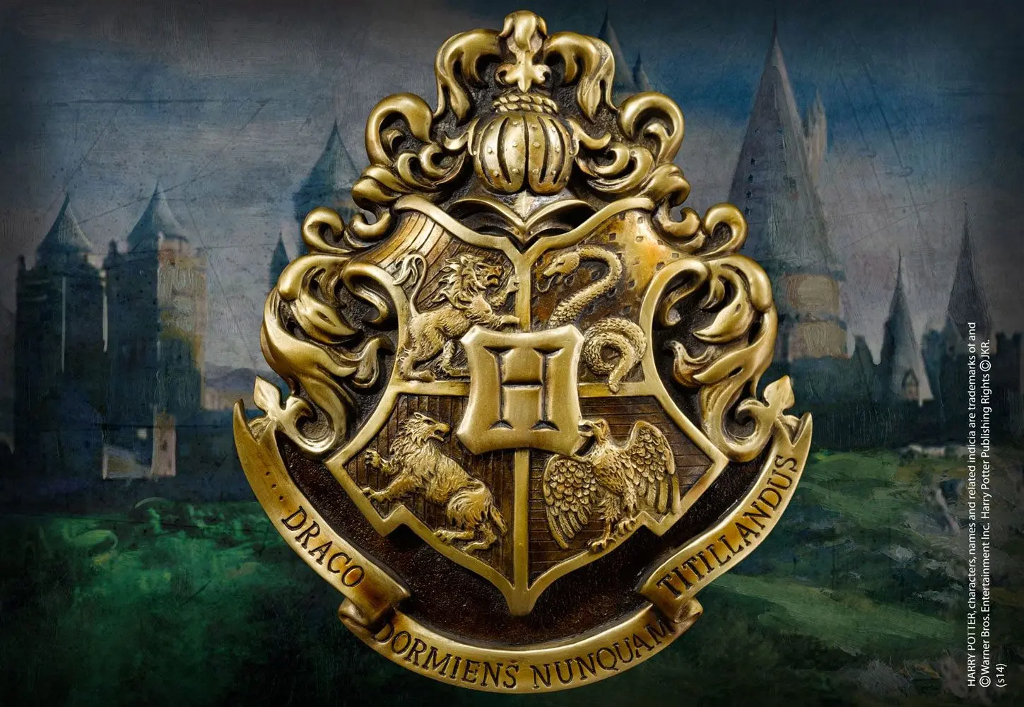 Harry Potter stenska umetnost Hogwarts School Crest 28 x 31 cm fotografija izdelka