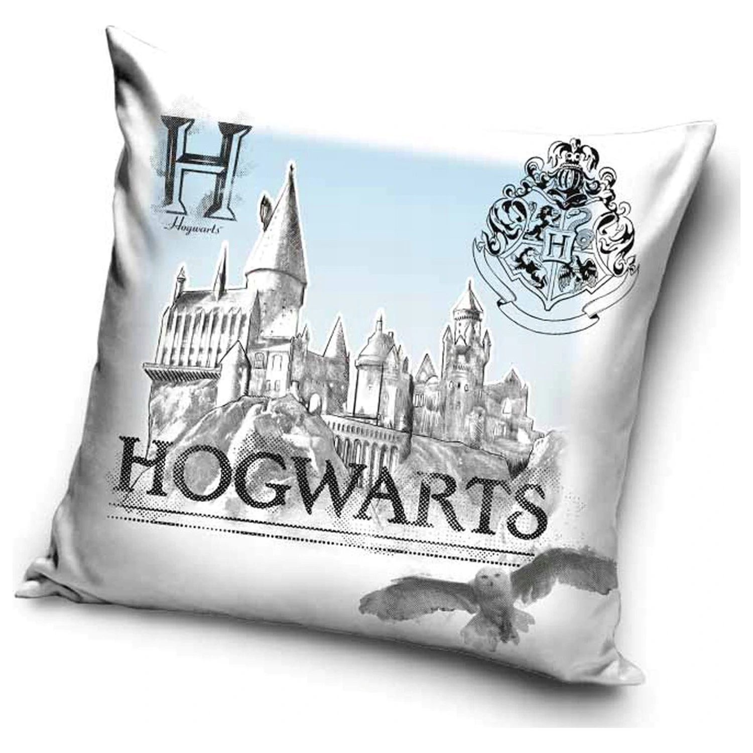 Harry Potter Bela Prevleka za vzglavnik Hogwarts fotografija izdelka