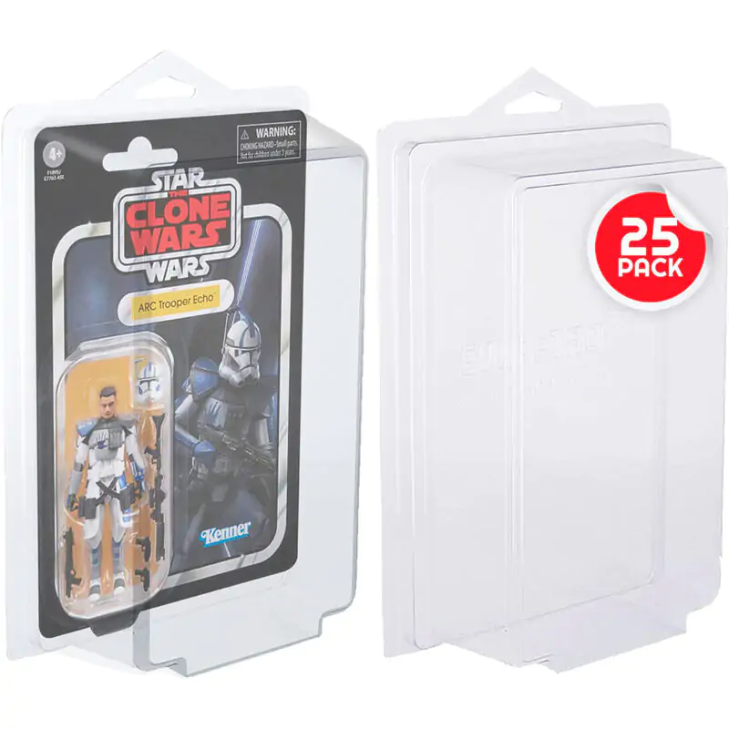 Star Wars & GI Joe 3.75” Figure v blister pakiranju, paket 25 zaščitnih etuijev fotografija izdelka