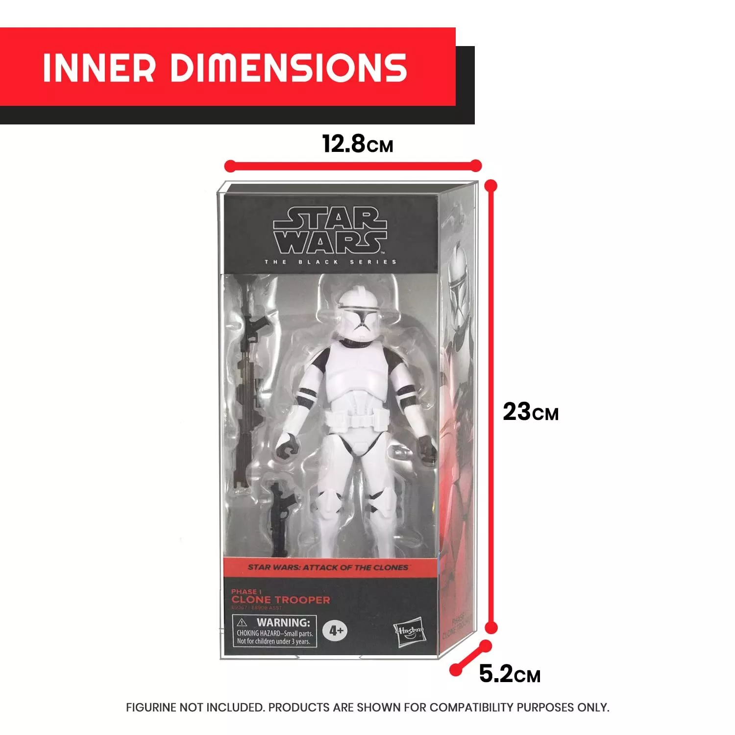 Hasbro Star Wars The Black Series Paket 10 zaščitnih stranskih škatel fotografija izdelka