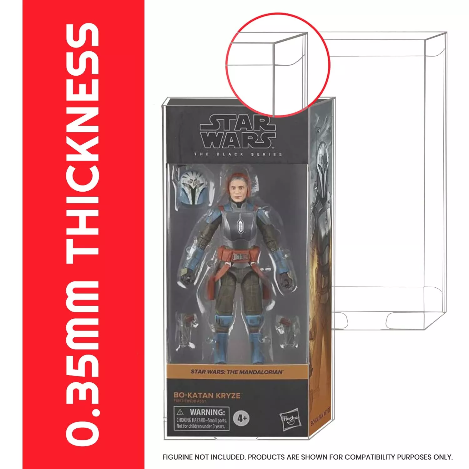 Hasbro Star Wars The Black Series Paket 10 zaščitnih stranskih škatel fotografija izdelka