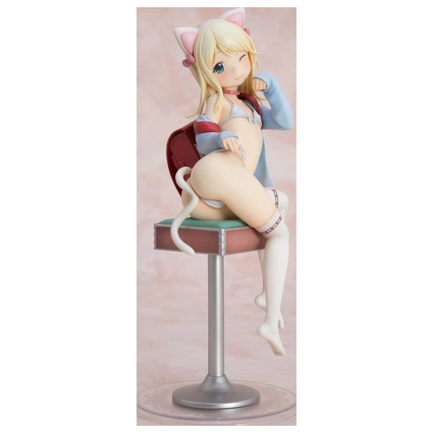 Hatsukoi Ribbon PVC figura 1/6 Yuu White cat Ver. 25 cm fotografija izdelka