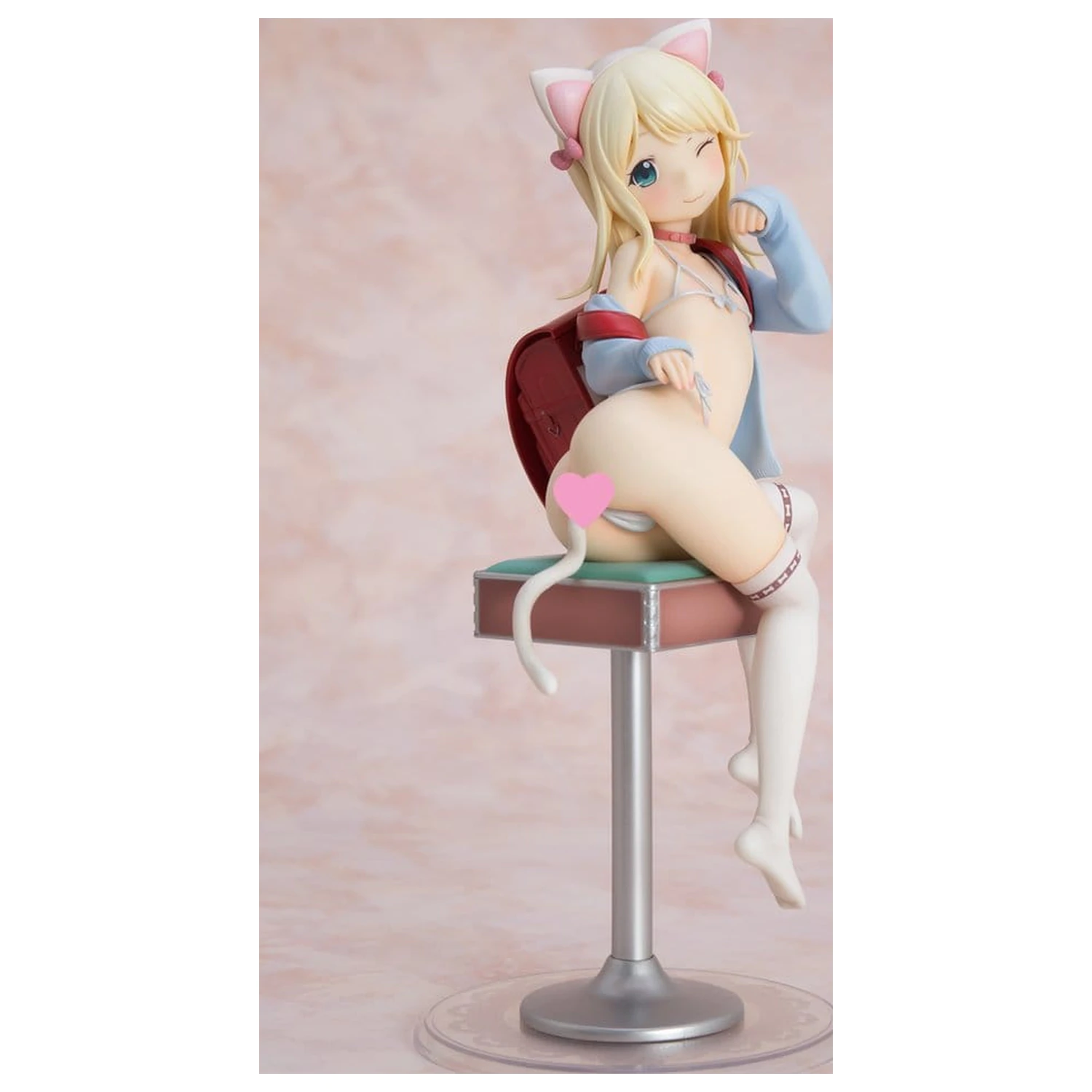 Hatsukoi Ribbon PVC figura 1/6 Yuu White cat Ver. 25 cm fotografija izdelka