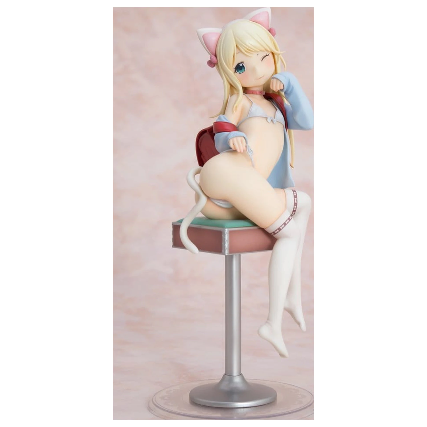 Hatsukoi Ribbon PVC figura 1/6 Yuu White cat Ver. 25 cm fotografija izdelka
