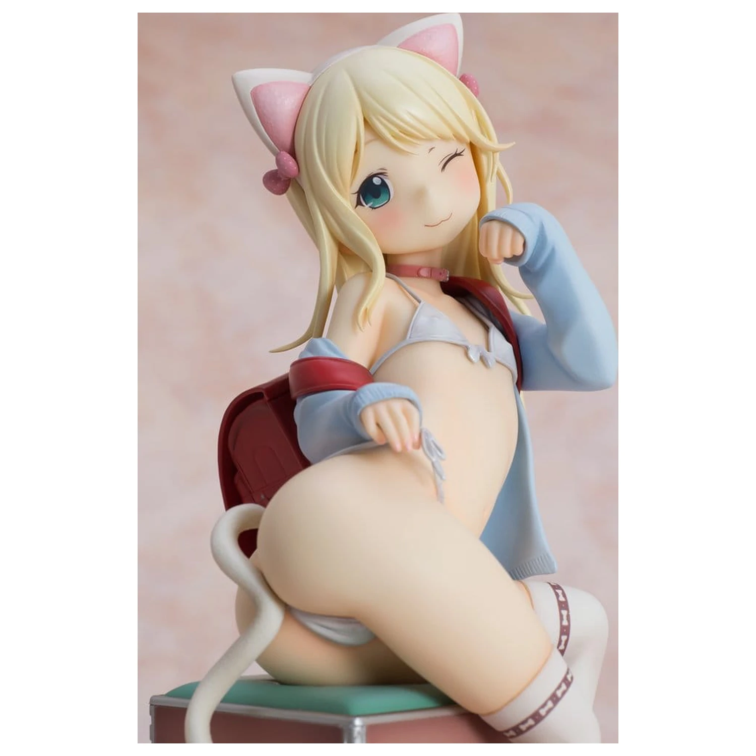 Hatsukoi Ribbon PVC figura 1/6 Yuu White cat Ver. 25 cm fotografija izdelka