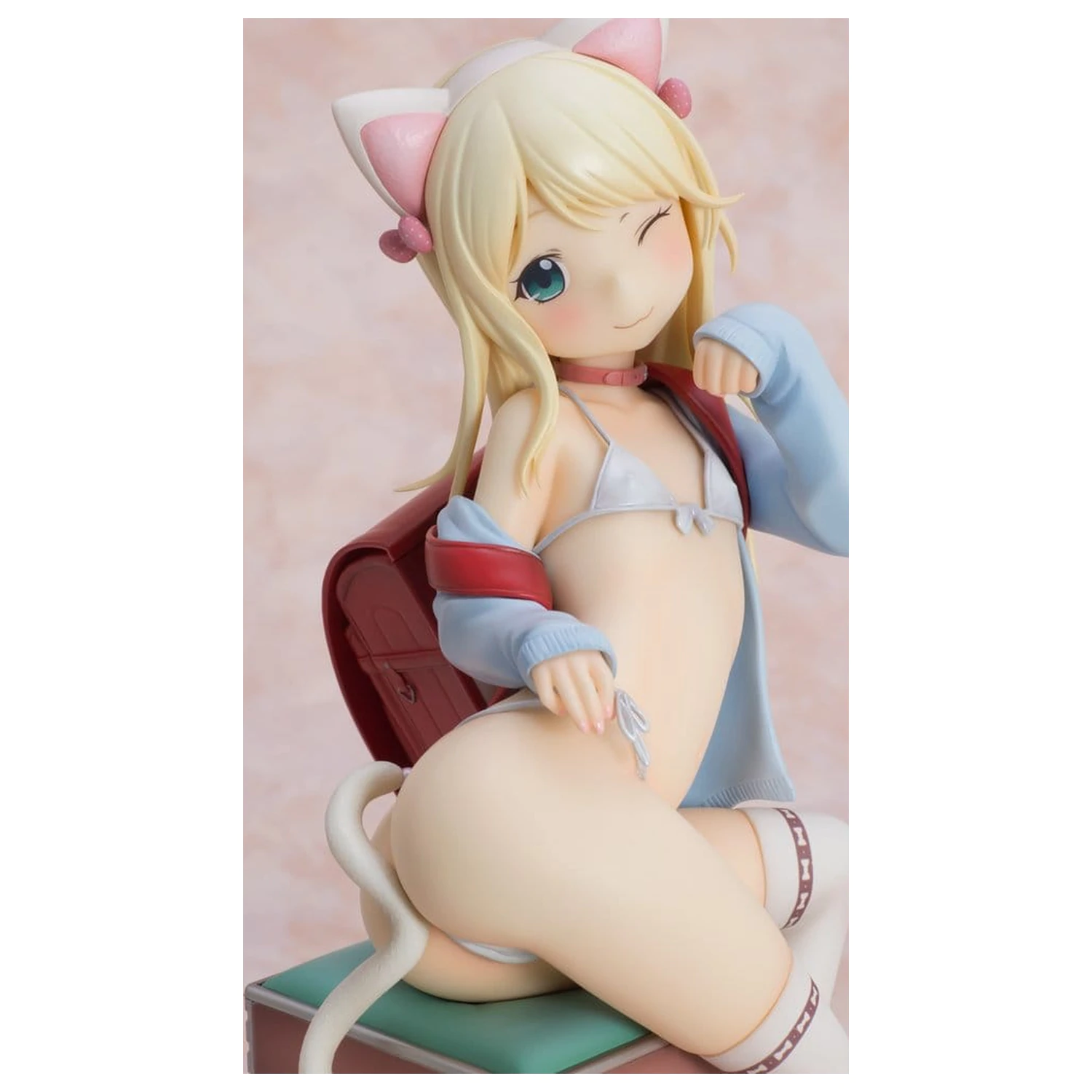 Hatsukoi Ribbon PVC figura 1/6 Yuu White cat Ver. 25 cm fotografija izdelka