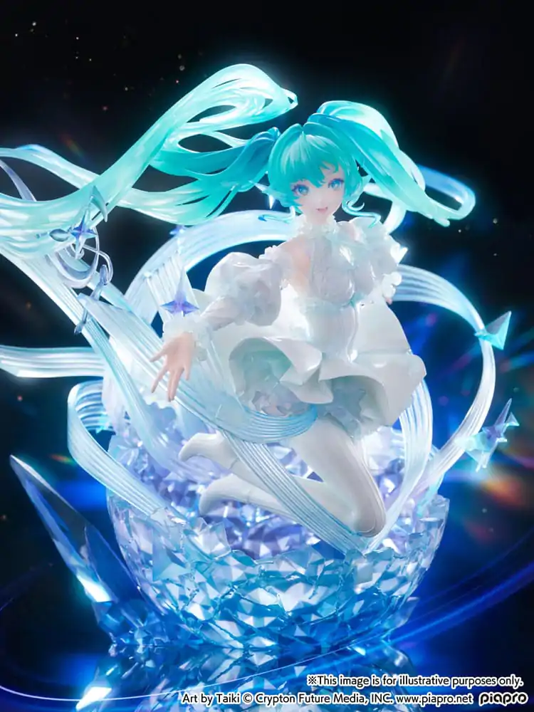 Hatsune Miku PVC kip 1/7 Hatsune Miku - Crystal Dress Ver. 22 cm fotografija izdelka