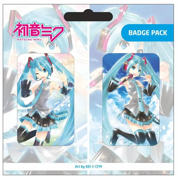 Hatsune Miku značke 2-pack Set A fotografija izdelka