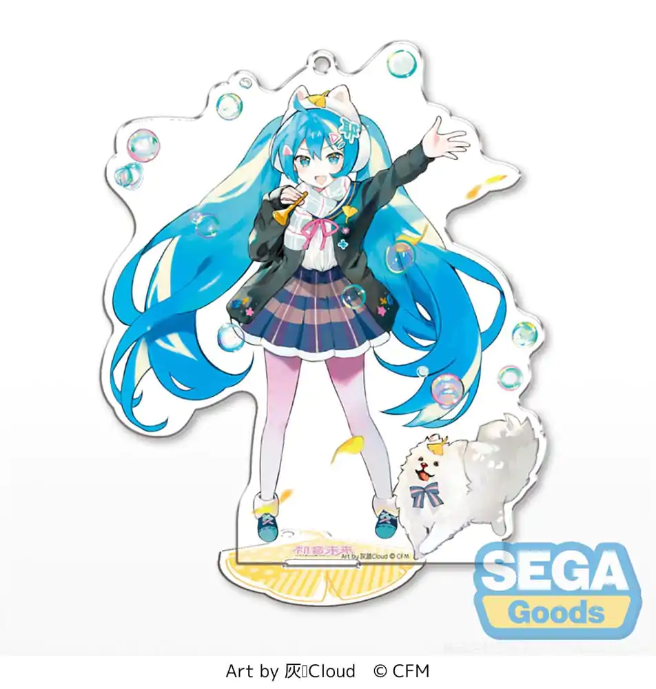 Hatsune Miku Akrilno Stojalo Hatsune Miku obesek za ključe HUILANCloud Ver. 14 cm fotografija izdelka