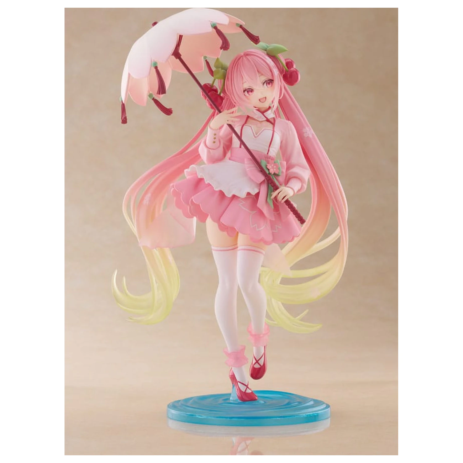 Hatsune Miku AMP PVC kip Newley Written Sakura Miku Sakura Dress Ver. 21 cm fotografija izdelka