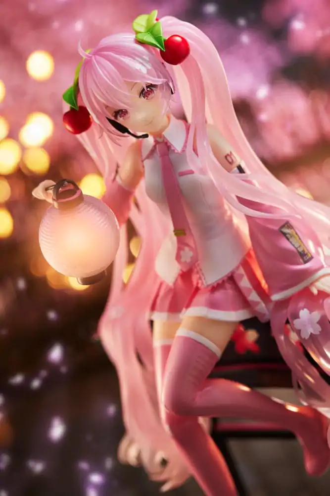 Hatsune Miku AMP PVC Kip Sakura Miku Lantern Ver. Ponatis 20 cm fotografija izdelka
